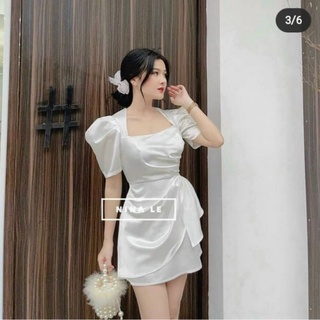 ĐẦM TRẮNG CỔ U VẠT XÉO