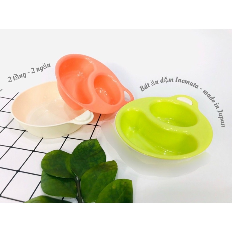 Bát Ăn Dặm Inomata Chia Ngăn Hàng Nội Địa Nhật