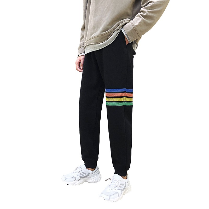 Quần Thể Thao Nam Form Dáng Baggy Bo Ống Chất Nỉ Đẹp Phối Kẻ Xu Hướng Thu Đông 2020 | BigBuy360 - bigbuy360.vn