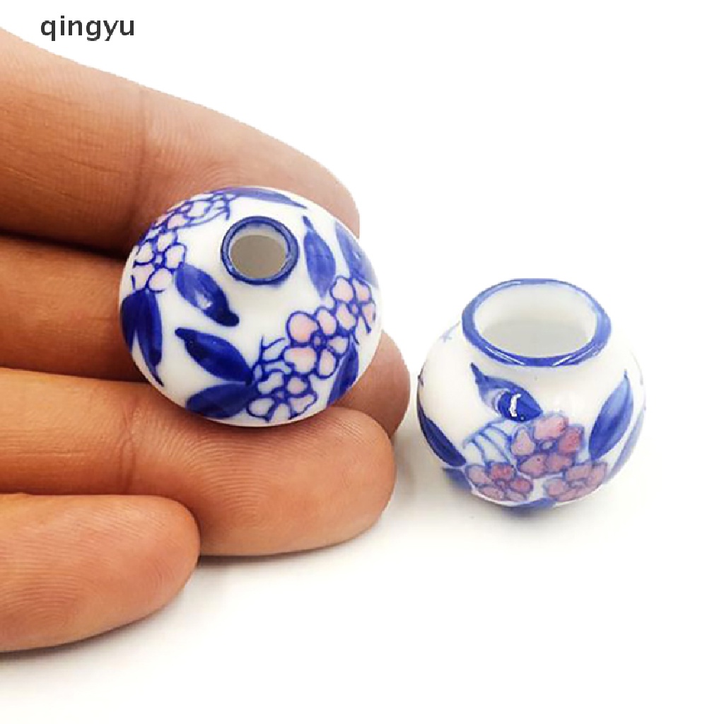 Set 2 Bình Hoa Mini Tỉ Lệ 1: 12 Dùng Để Trang Trí Nhà Búp Bê