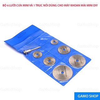 Bộ 6 lưỡi cưa hợp kim cho máy khoan mài mini -Trắng