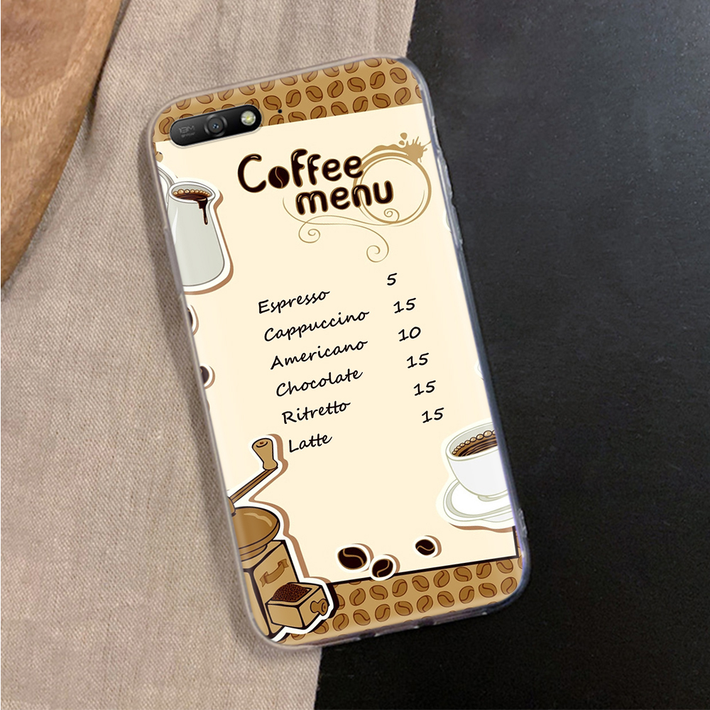 Ốp điện thoại trong suốt in hình ly cà phê thích hợp cho LG G6 G7 G8 ThinQ V20 V30 V30S V35 V40 V50 V50S V60