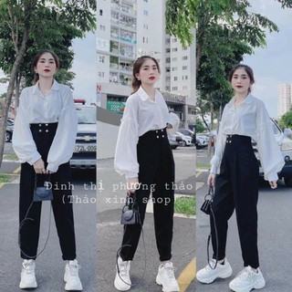 Quần baggy đẹp_ 4 cúc bấm - m1088