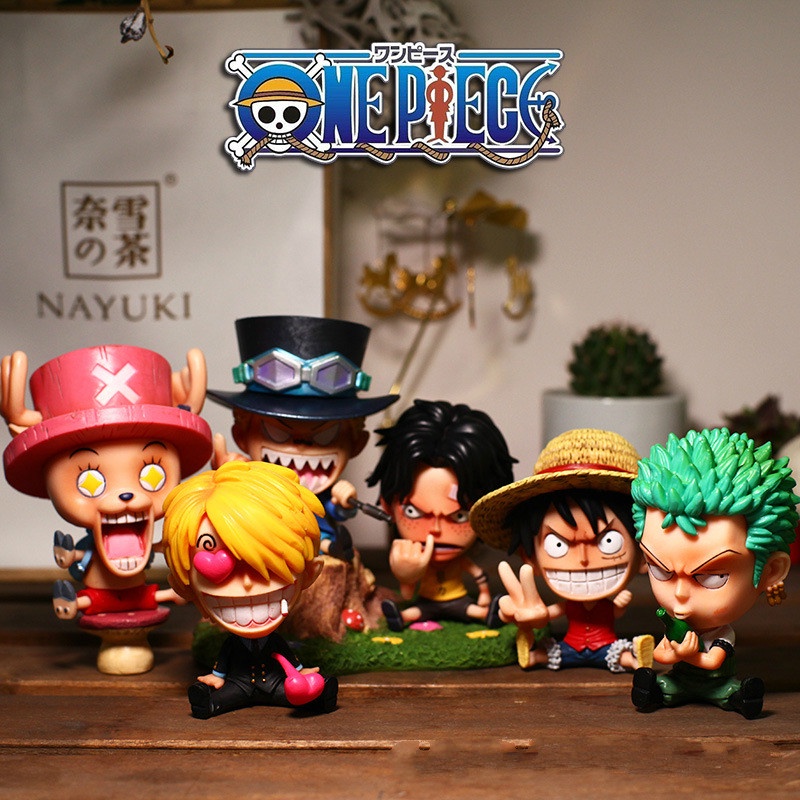 Đồ trang trí Nhân Vật Hoạt Hình One Piece Ace Robin Chopper Jinbe Luffy Sanji Zoro Nami Hawkeye Doflaming Sabo 14 Phong Cách Đáng Yêu