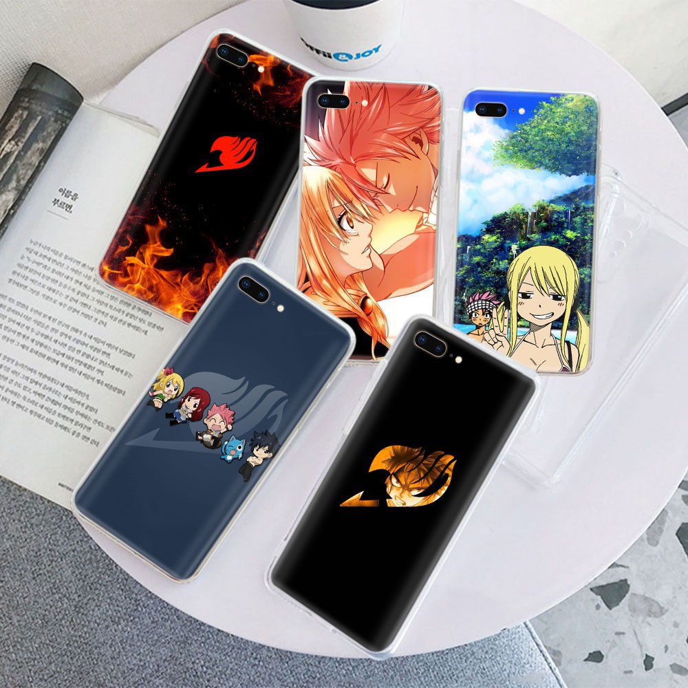 Ốp Lưng Trong Suốt Phong Cách Phim Fairy Tail Cho Iphone 8 7 6 6s 5 5s Se 5c 4s 4