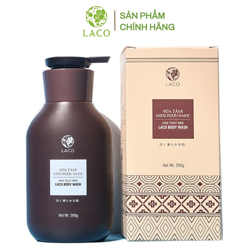 Sữa tắm trắng da menruou Sake Laco Luxury 290ml cho làn da trắng sáng mịn màng