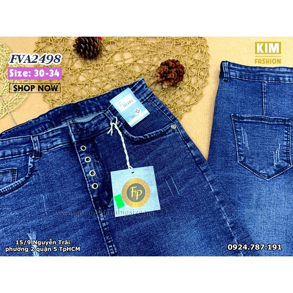 Chân Váy Jean Co Giãn Bigsize FVA2498 Size 30-34 | BigBuy360 - bigbuy360.vn