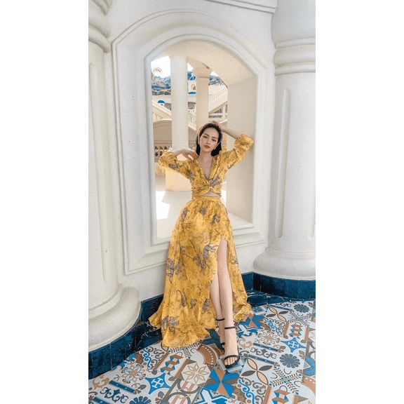 SÉT VÁY MAXI VOAN XINH GÌ MÀ XINH LẠ LÙNG LÀ SÉT VÁY NHÀ SHOP ĐÓ CHỊ EM UP Thời Trang HHP Fashion