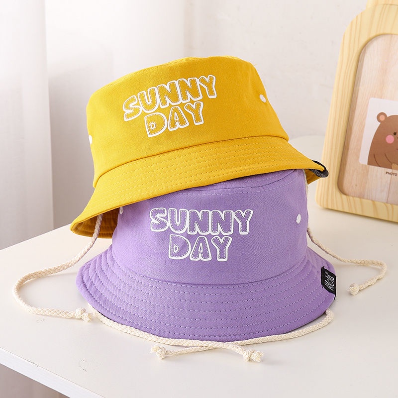 Nón tai bèo in chữ thời trang cho bé