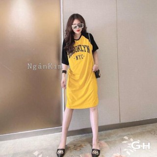 [MeBeBin] Váy xuông phối tay NYC from rộng dáng dài