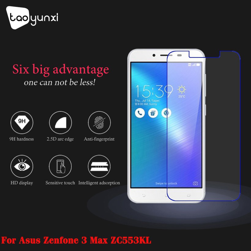 Kính cường lực và khăn lau cho Asus Zenfone 3 Max ZC553KL ASUS X00DD X00DDA XOODD Zenfone3 Max 5.5 inch