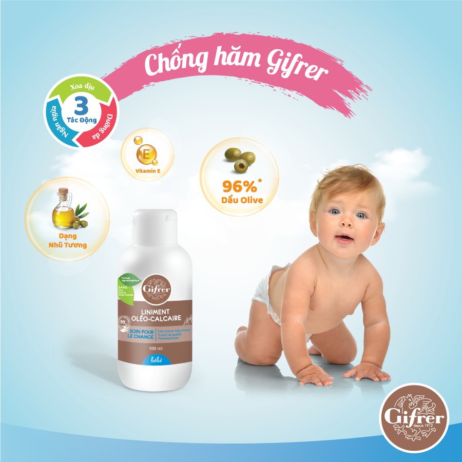 Chống Hăm Tã Oléo Gifrer - Kem Hăm Số 1 Tại Pháp