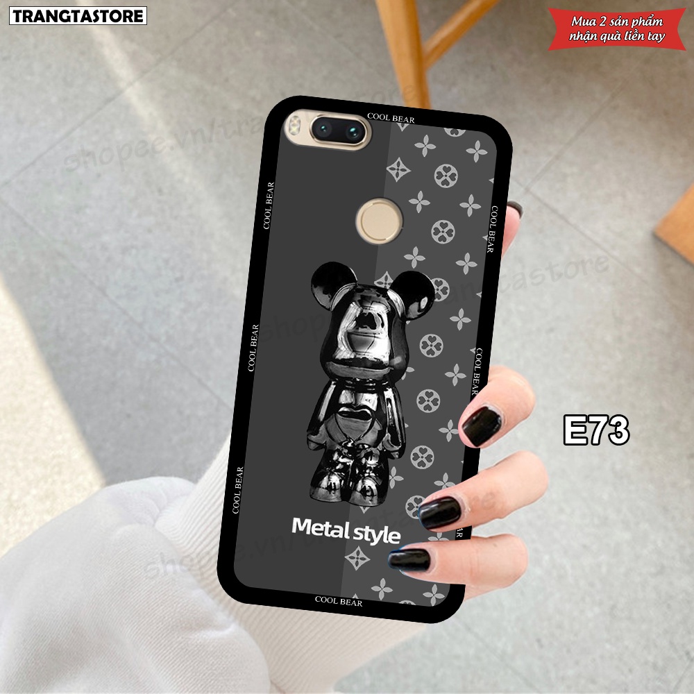 Ốp Xiaomi Mi A1 in hình gấu Bearbrick,Metal Style,Doremon siêu dễ thương chất lượng