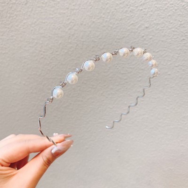 Cài Tóc Đính Ngọc Trai Nhân Tạo Phong Cách Thời Trang Hàn Quốc