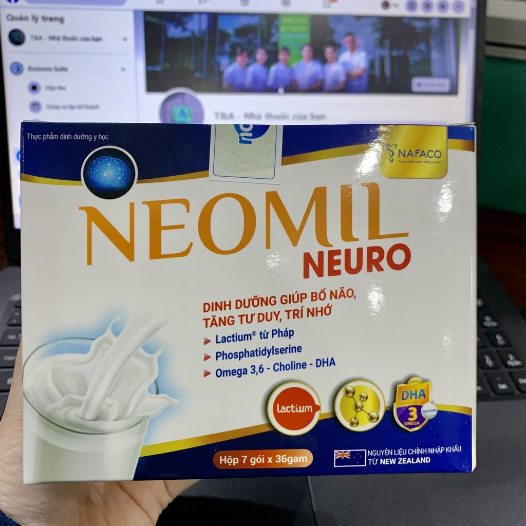 Thực phẩm dinh dưỡng Y học Neomil Neuro Bổ não, tăng tư duy, trí nhớ