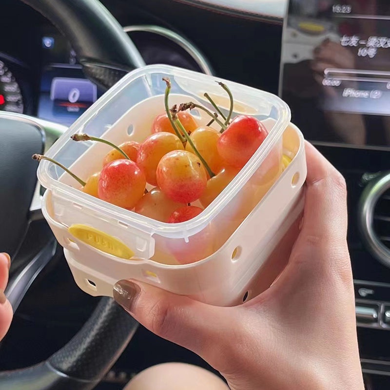 Cốc Làm Salad / Sữa Chua / Sữa Chua Hai Lớp Kèm Nĩa Và Nắp Đậy Trọng Lượng Nhẹ Giảm Cân Và Giảm Cân Hai Chiều Mang Đi Tiện Lợi