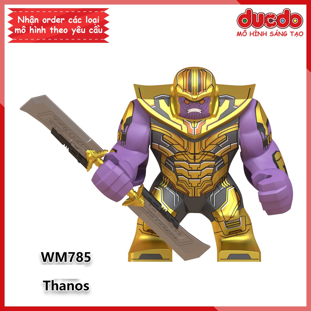 Minifigures Thanos và các siêu anh hùng Iron Man tuyệt đẹp - Đồ chơi Lắp ghép Xếp hình Mô hình Mini EndGame WM WM6072