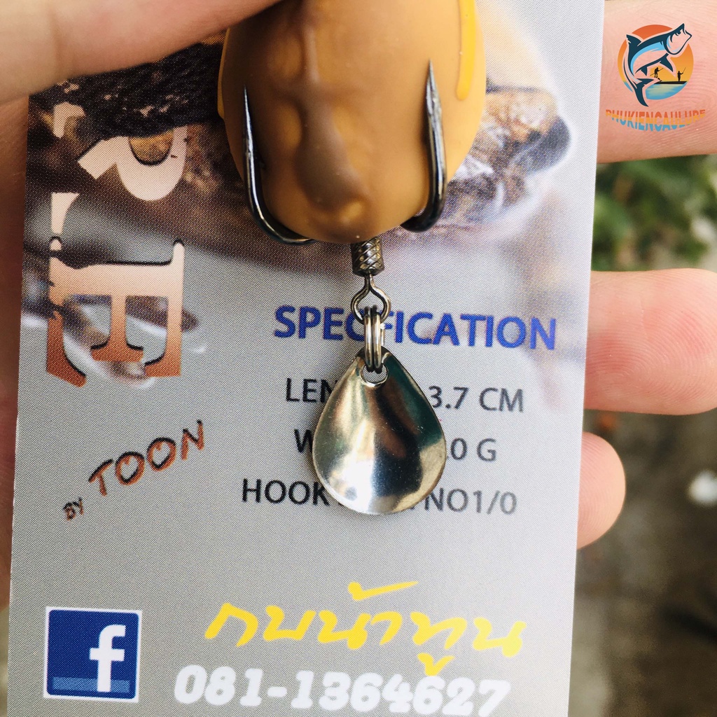 Nhái hơi câu lure FrogToon V1 chuẩn thái lan phukiencaulure25 mồi câu lure siêu nhậy
