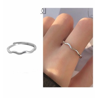 Nhẫn xoắn Bạc 925 cao cấp thời trang nam nữ