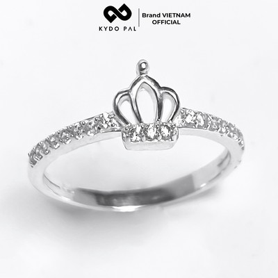 [HCM Hỏa Tốc] Nhẫn bạc 925 KYDOPAL vương miện đính đá trang sức nữ cá tính cao cấp - 9N23