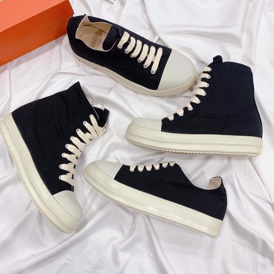 GIÀY NAM NỮ SNEAKER RICK OWEN ĐẾ THƠM CAO CỔ, THẤP CỔ