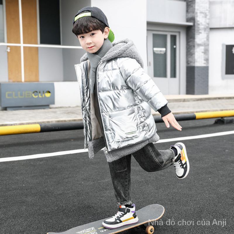 Boys Thick Cotton Velvet Winter Fur Clothing