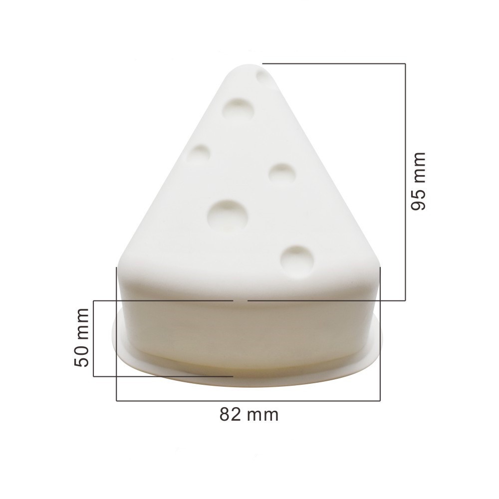 Khuôn silicone làm bánh kem thạch kẹo xà phòng sô cô la tạo hình phô mai 3D handmade