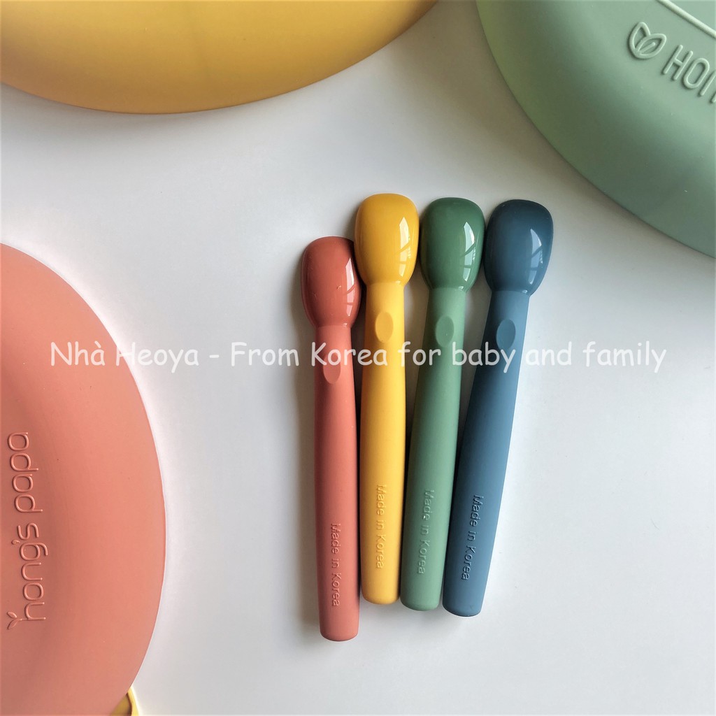 MUỖNG SILICONE HONGSPAPA HÀN QUỐC