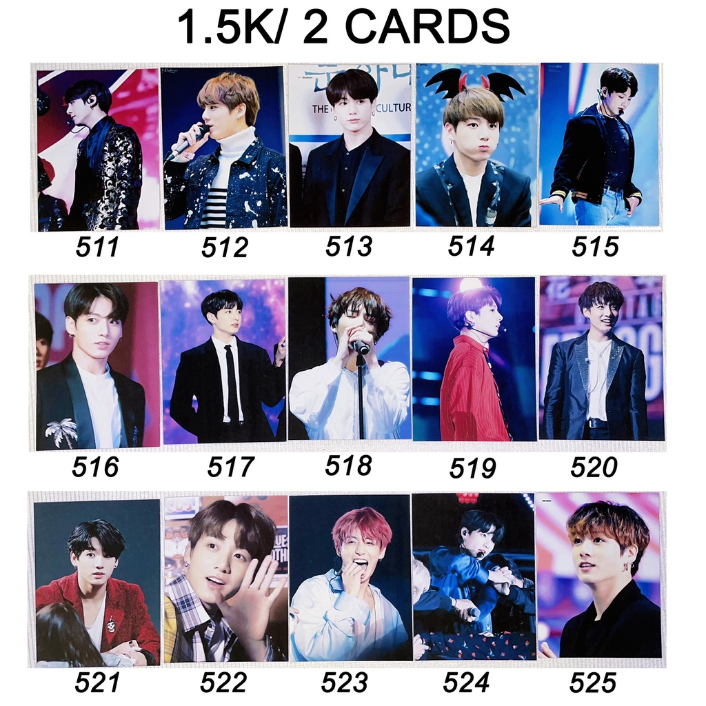 Sale set card BTS JUNGKOOK 5