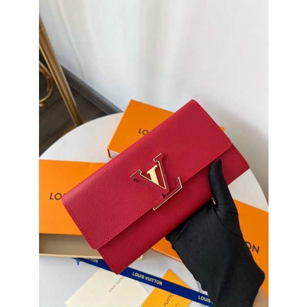 ✅ Ví Lv cầm tay da mềm 19cm