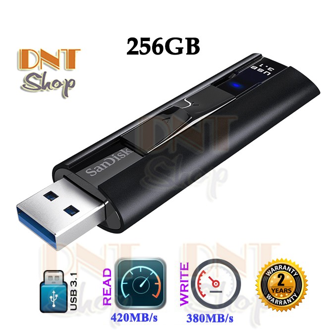 USB 3.2 3.1 SanDisk Extreme Pro CZ880 256GB 420MB/s (SDCZ880-256G-A46)