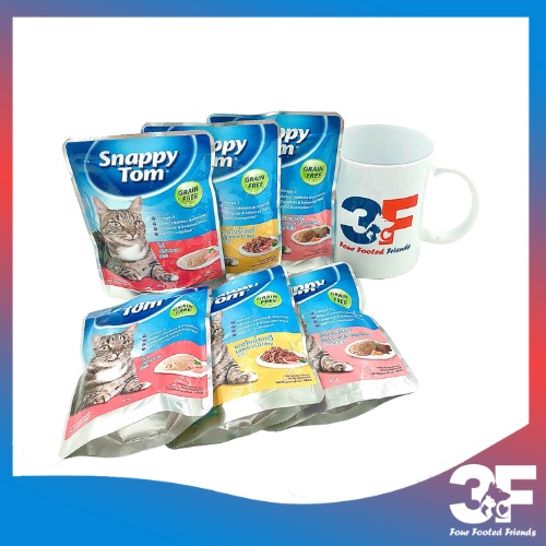Pate Thức Ăn Ướt Snappy Tom Cho Mèo Trưởng Thành - Gói 85G