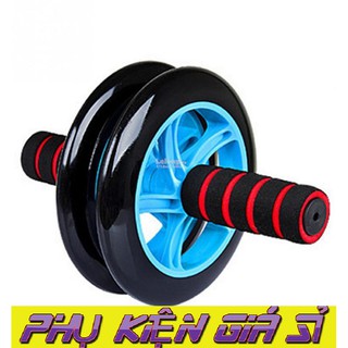 Bánh xe lăn tập cơ bụng + Tặng thảm quỳ đầu gối
