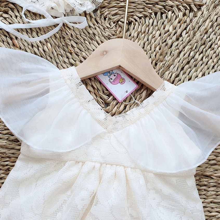 Váy Sơ Sinh Bé Gái MOONKIDS, Body Váy Bé Gái Chất Mát Size 0 12 Tháng, Đầm Em Bé, Váy Công Chúa Sơ Sinh