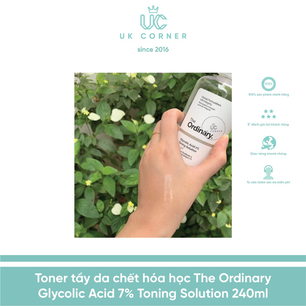 Toner tẩy da chết The Ordinary Glycolic Acid 7% Toning Solution 240ml