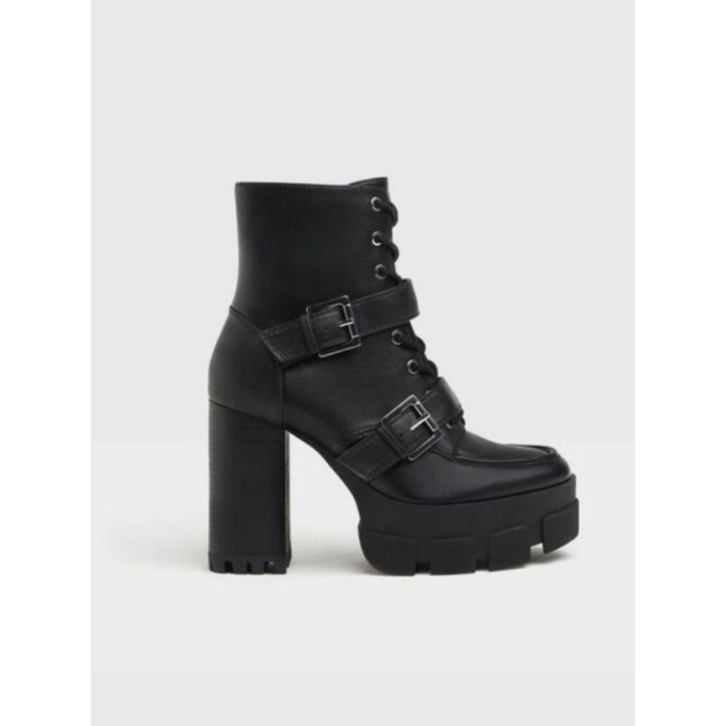 HIGH HEELS PLATFORM ANKLE BOOTS BERSHKA