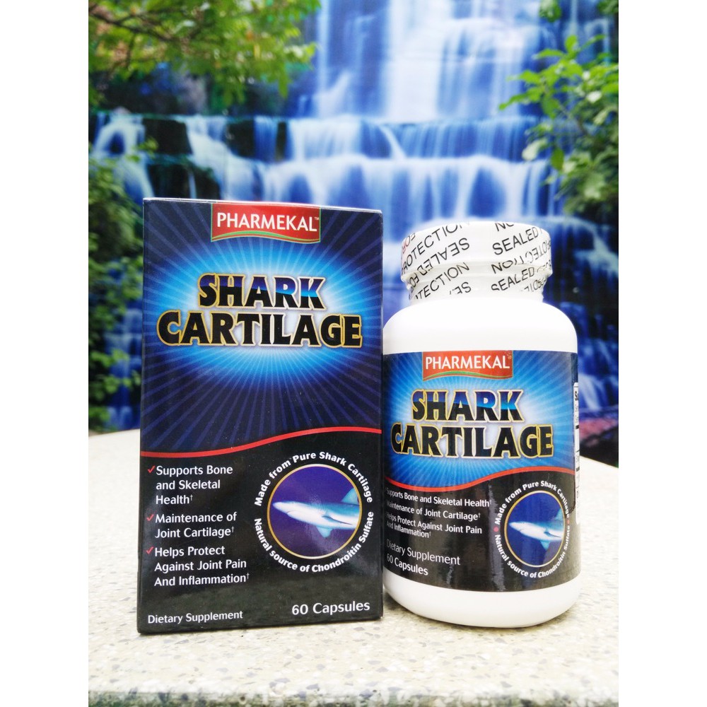 Viên Uống Sụn Cá Mập Hỗ Trợ Giảm Các Chứng Đau Khớp, Thoái Hóa Khớp Pharmekal Shark Cartilage Hộp 60 Viên