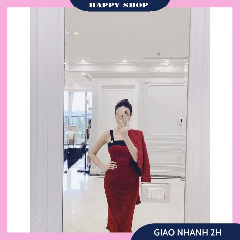 Set Váy Dạ Nữ, Set Đầm 2 Dây Cúp Ngực Phối Màu Kèm Áo Khoác Nữ Tay Dài Dáng Ngắn Đính Bông Trang Trí, Thời Trang Siêu Sa | BigBuy360 - bigbuy360.vn