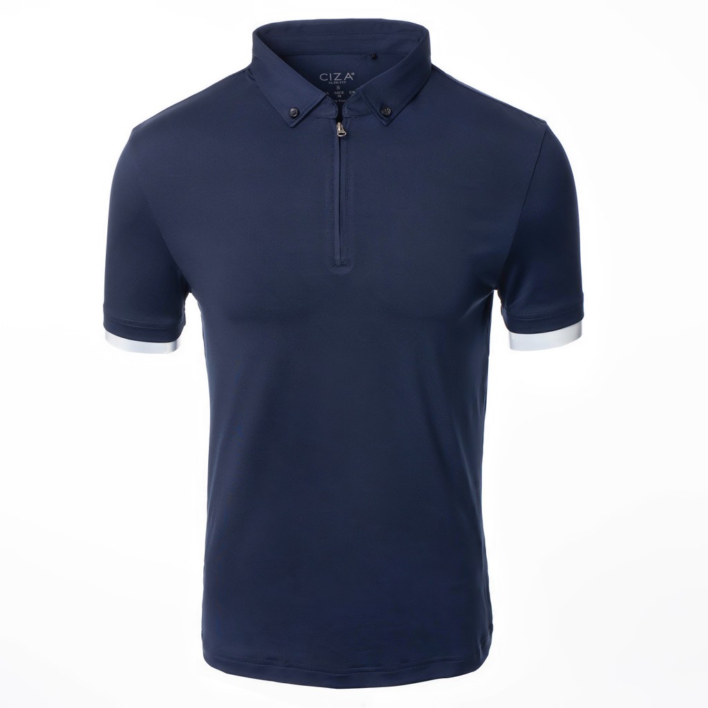 Áo polo nam đẹp cao cấp tay ngắn vải cotton lạnh co giãn 4 chiều dáng Slim Fit CIZA APNS13 | BigBuy360 - bigbuy360.vn
