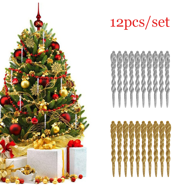 Set 12 Phụ Kiện Trang Trí Cây Thông Giáng Sinh