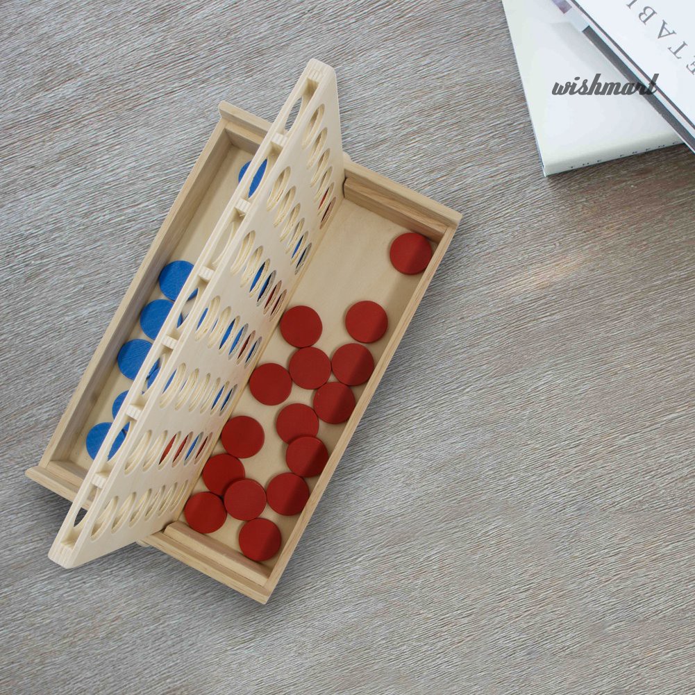 Bộ trò chơi board game bằng gỗ kết nối 4 điểm trên một hàng cho trẻ và người lớn