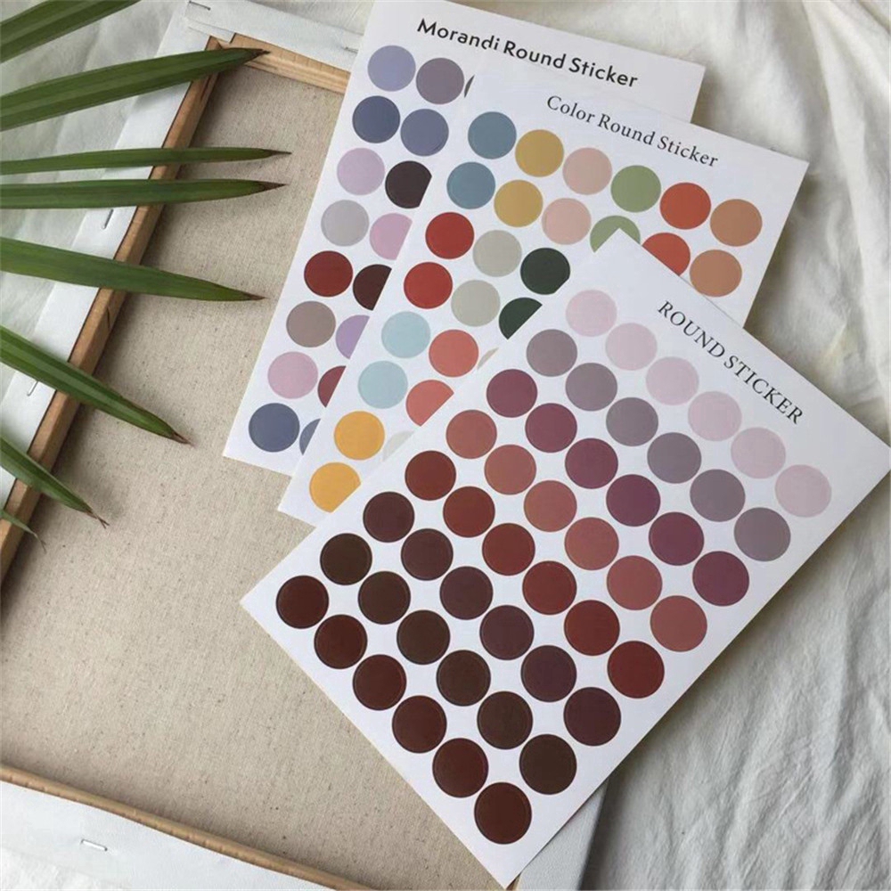 Nhãn dán hình tròn trang trí nhật kí/sổ tay/scrapbook