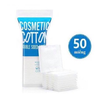 [RẺ VÔ ĐỊCH] Bông tẩy trang điểm 3 lớp Maycreate (50 miếng)