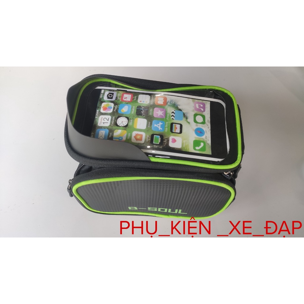 Túi treo khung xe đạp Bsoul 3 ngăn cao cấp