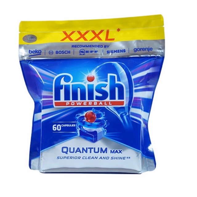 Viên rửa bát Finish Power ball quantum dùng cho máy rửa bát