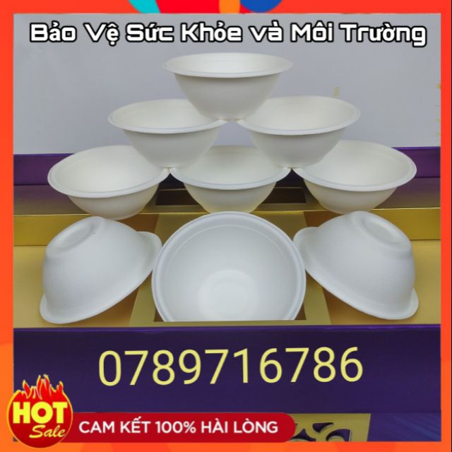 Tô_Chén giấy. Sản phẩm vì sức khỏe môi trường.10 cái/bịch