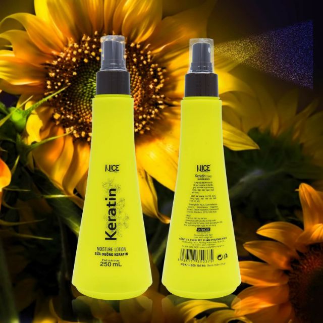 XỊT DƯỠNG KERATIN NICE 250ml -Dưỡng tóc