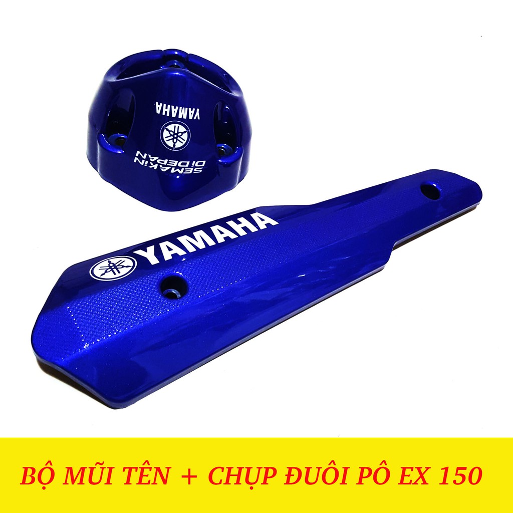 BỘ MŨI TÊN VÀ CHỤP PÔ EXCITER 150 - MÀU XANH