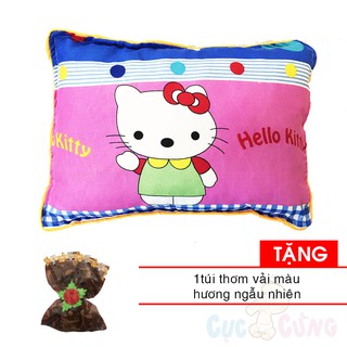 Gối nằm Đinh Lăng thảo dược cho bé số 1 - họa tiết ngẫu nhiên bé GÁI Tặng 1 túi thơm vải mùi hương ngẫu nhiên