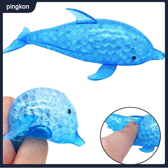 Đồ Chơi Squishy Hình Cá Heo Dễ Thương Bóp Xả Stress